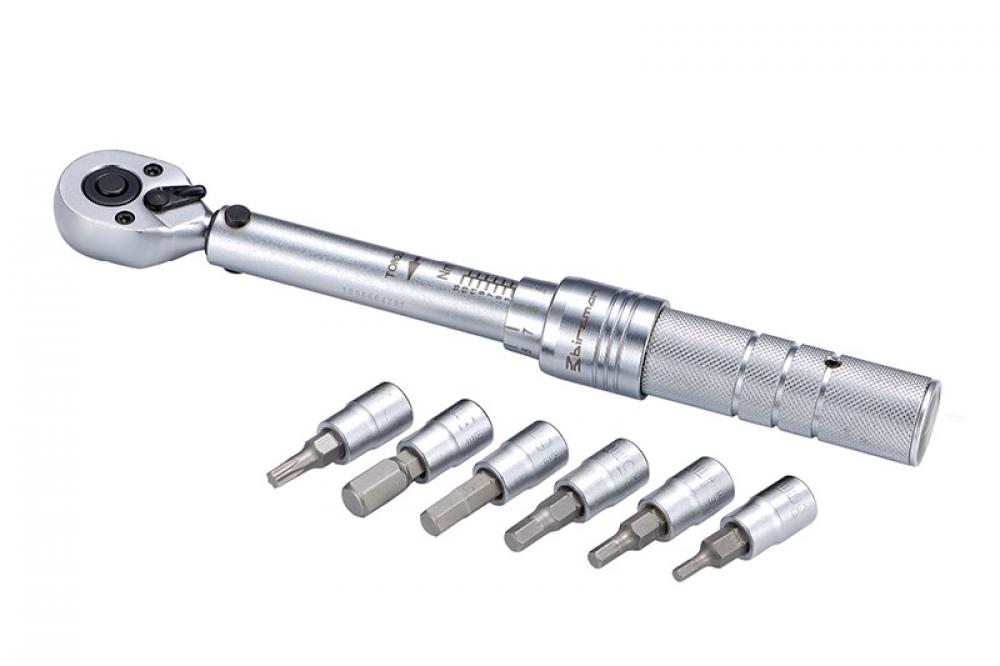 Birzman Torque Wrench 3-15 Nm - Drehmomentschlüssel mit Ratschenfunktion - Farbe: grau