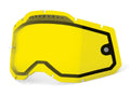 100% Gen. 2 Vented Dual Clear Ersatzscheibe unis yellow - klare Sicht & Belüftung