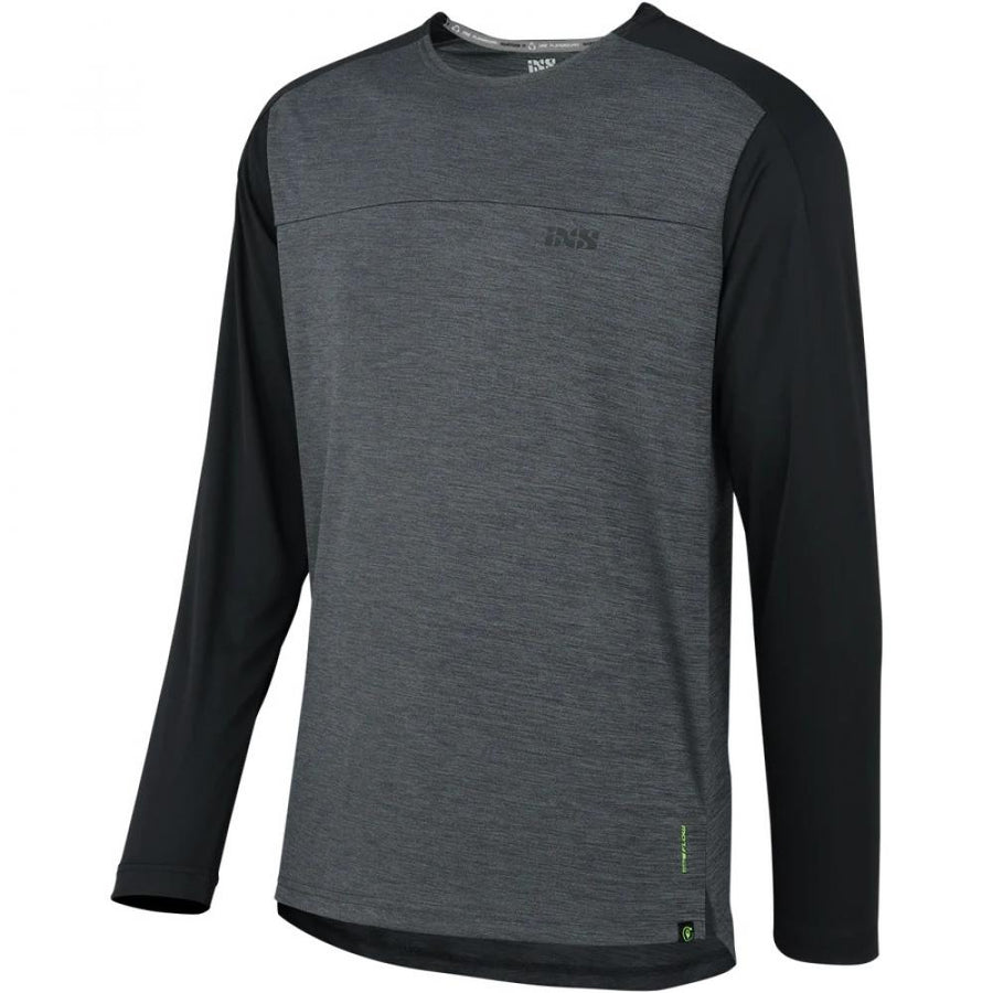 IXS Sports Division iXS Flow X Kids Long Sleeve Jersey KM graphite/black - atmungsaktives Kinder-Bikejersey