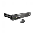 SRAM Force D2 DUB Carbon Powermeter linker Kurbelarm 170mm, schwarz mit schillerndem Logo.