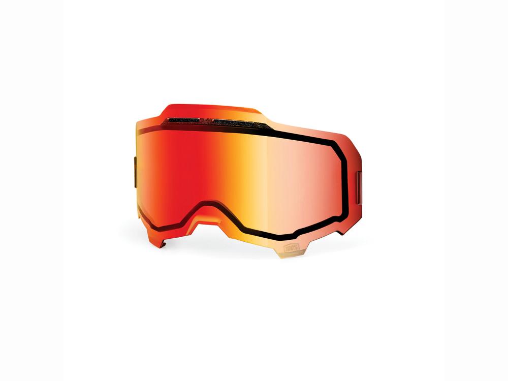 100% Armega Replacement lens - Inj. dual pane vented mirror unis red - klare Sicht & maximaler Schutz