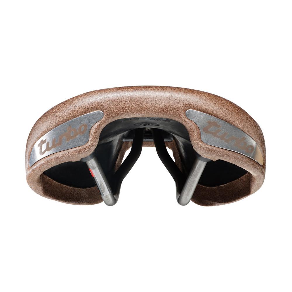 Selle Italia Turbo Bullitt Leder-Sattel L1, 146 × 275 mm - Braun