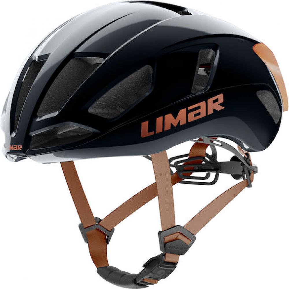 Limar Air Atlas W&B Midnight Black Bronze S Schwarz/Bronze - aerodynamischer Rennradhelm