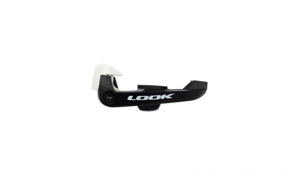 Look Kéo Classic 3 Pedale, schwarz/weiß, Klickpedale, Composite Körper, Chromoly Achse, 400 mm² Auflagefläche, Auslösehärte 8-12 Nm, inkl. Kéo Grip Platten grau