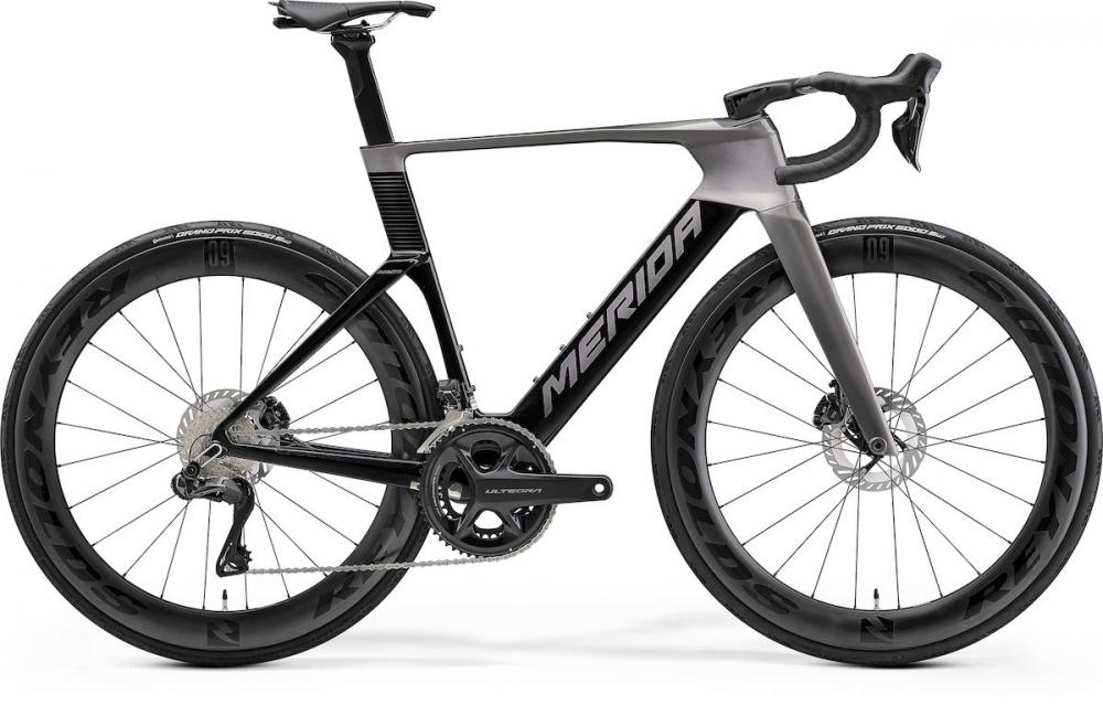 Merida REACTO 8000 Aero-Rennrad Carbon - Größe XXS, Slate Grey Black, Shimano Ultegra Di2, Reynolds AR 60 Carbon