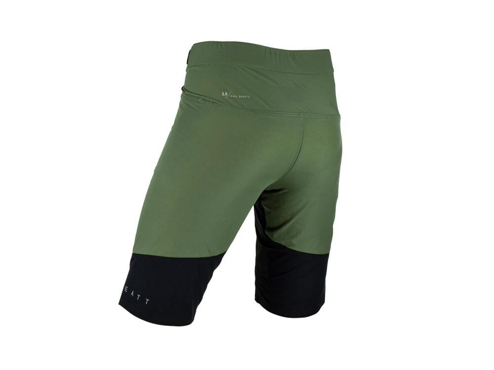 Leatt MTB Trail 2.0 Shorts w/ Chamois, Pine - 2023, S