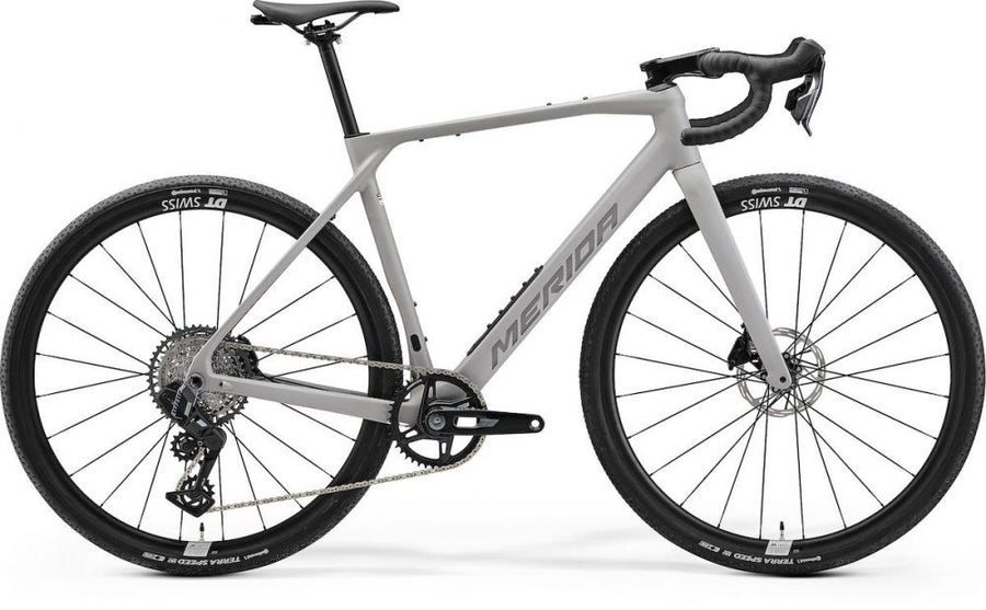 Merida MISSION 6000 silk grey(gunmetal grey) S grau - leistungsstarkes Carbon-Gravelbike