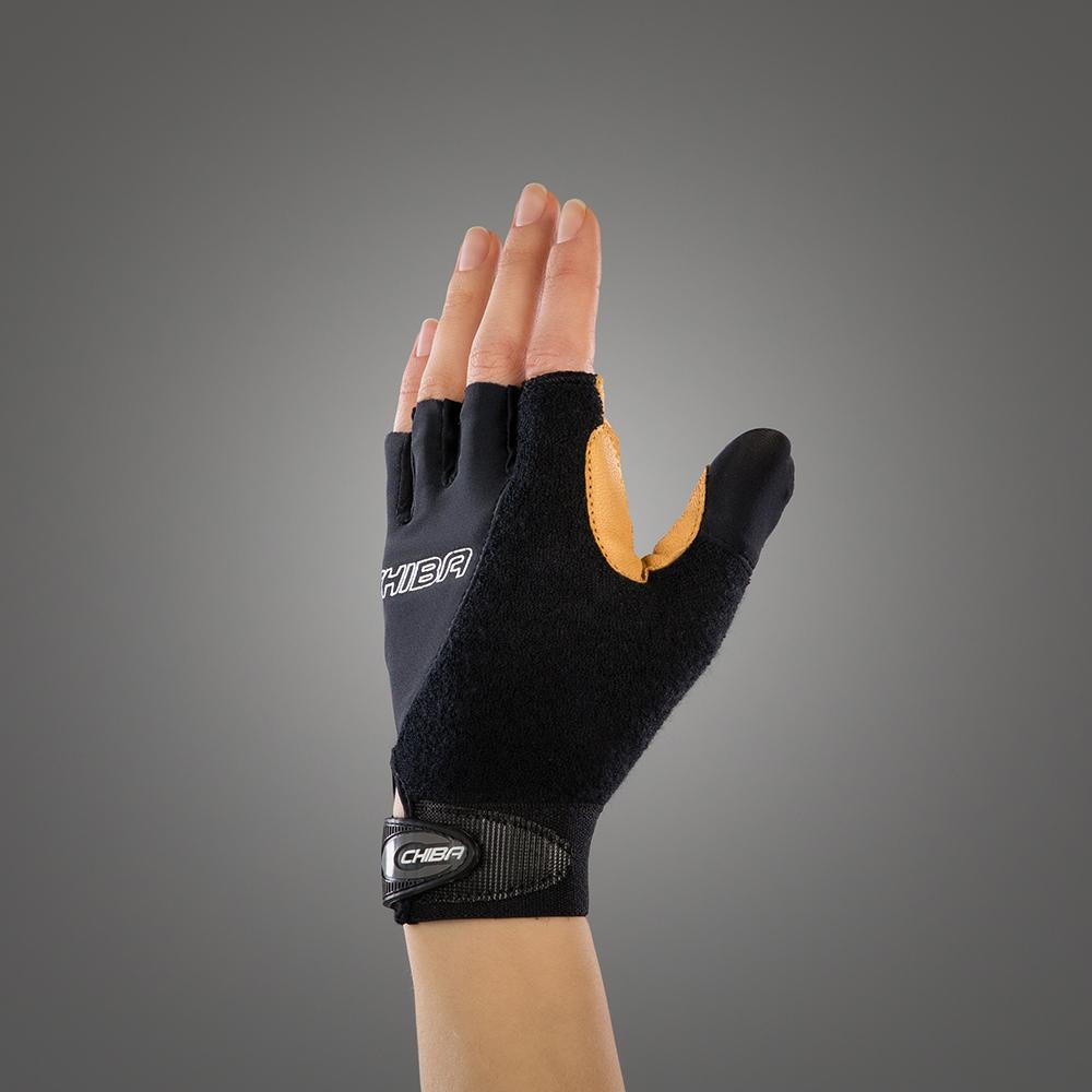 CHIBA Argon Kids - Kinder Rollstuhl-Handschuhe XXS schwarz, Gelpolster, Atmungsaktiv