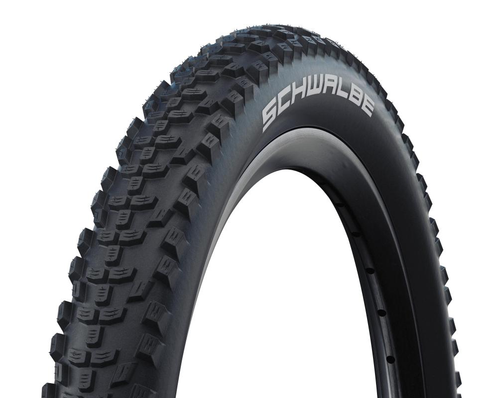 Schwalbe Smart Sam Active Line 40-305 Drahtreifen in Schwarz, vielseitiger MTB-Allroundreifen mit Stollenprofil.