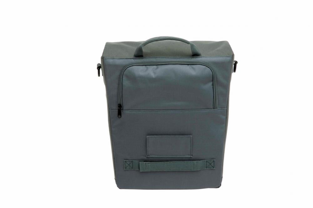 New Looxs Radtasche Tulum Single Grey Green 18 l Grey - praktische Gepäckträgertasche