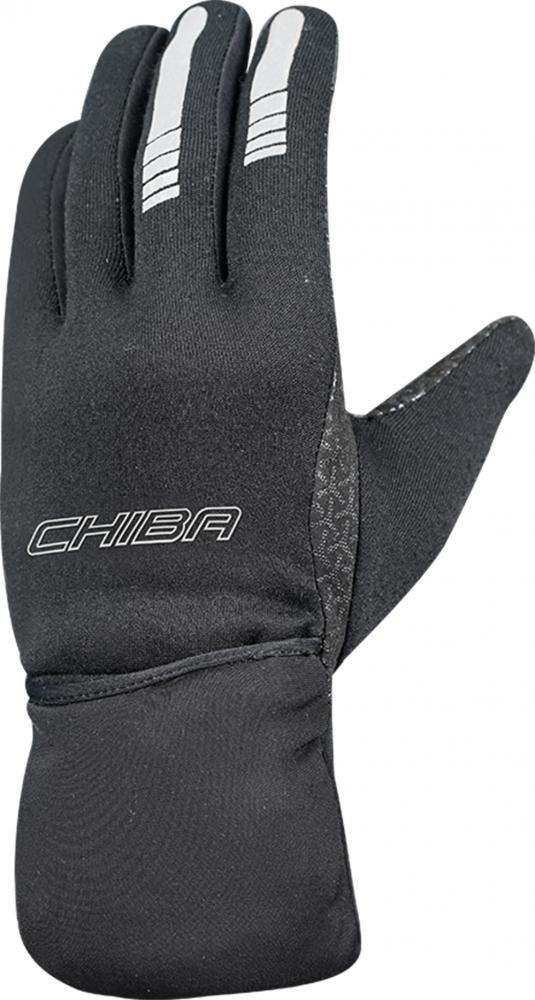 CHIBA Polartec XP Advanced - Radhandschuhe S schwarz mit winddichtem Überzug