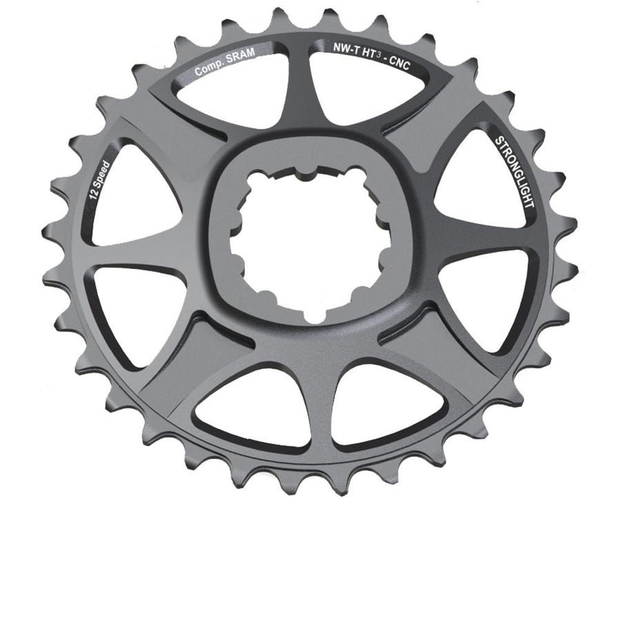 Stronglight Kettenblatt MTB Sram 1x12 direct mount 36Z 6mm offset grau HT³