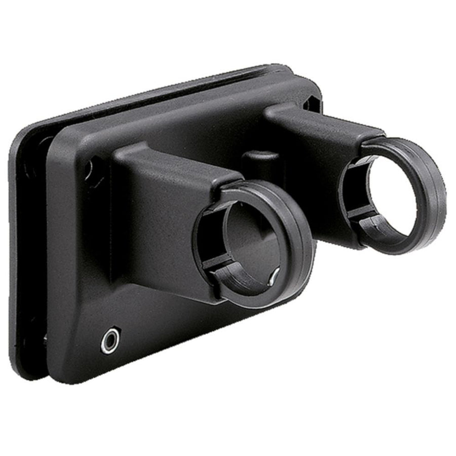 Schwarzer Rixen & Kaul KLICKfix Festkorbhalter 0211B als Lenkeradapter zur permanenten Fahrradkorb-Montage.