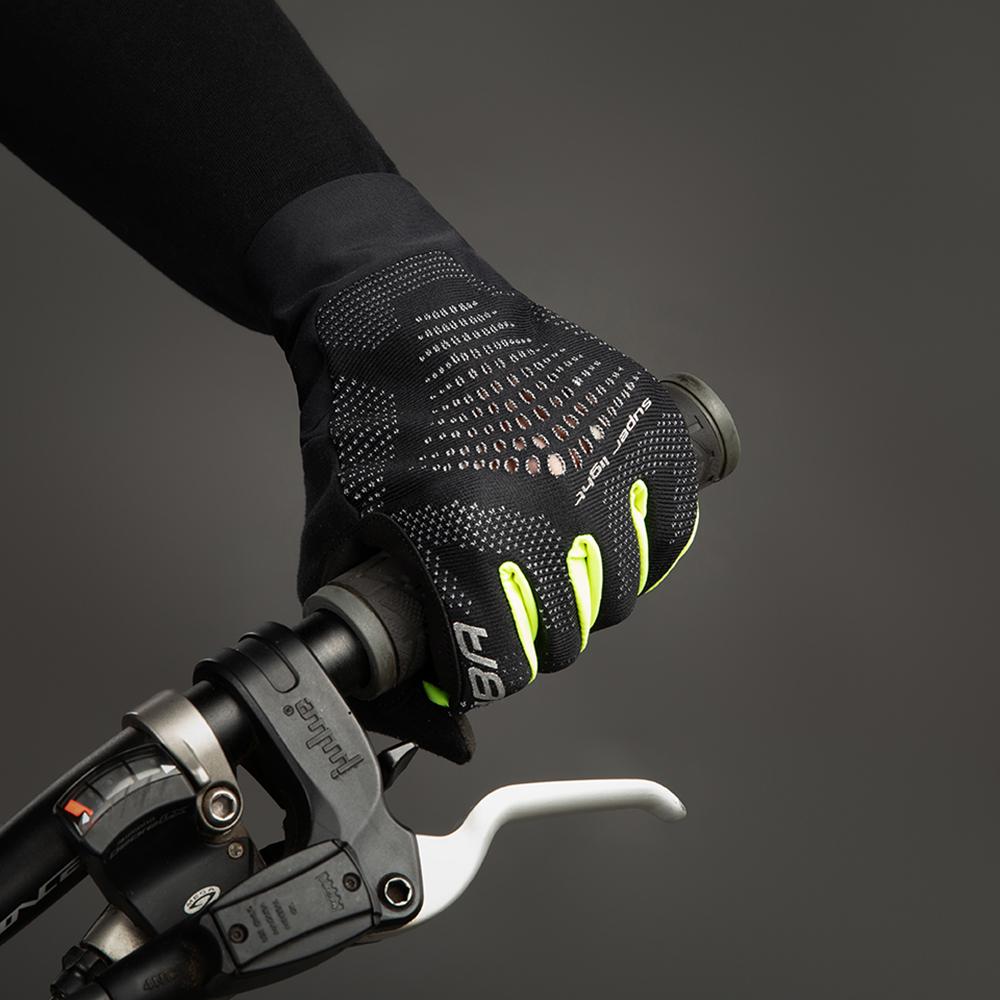 CHIBA Superlight - Radhandschuhe XL schwarz/neongelb, leicht & atmungsaktiv