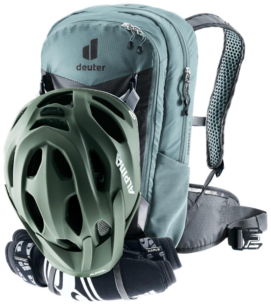 Deuter Compact 8 JR Fahrradrucksack 8 Liter graphite - Leichter Mountainbike-Rucksack 520 g