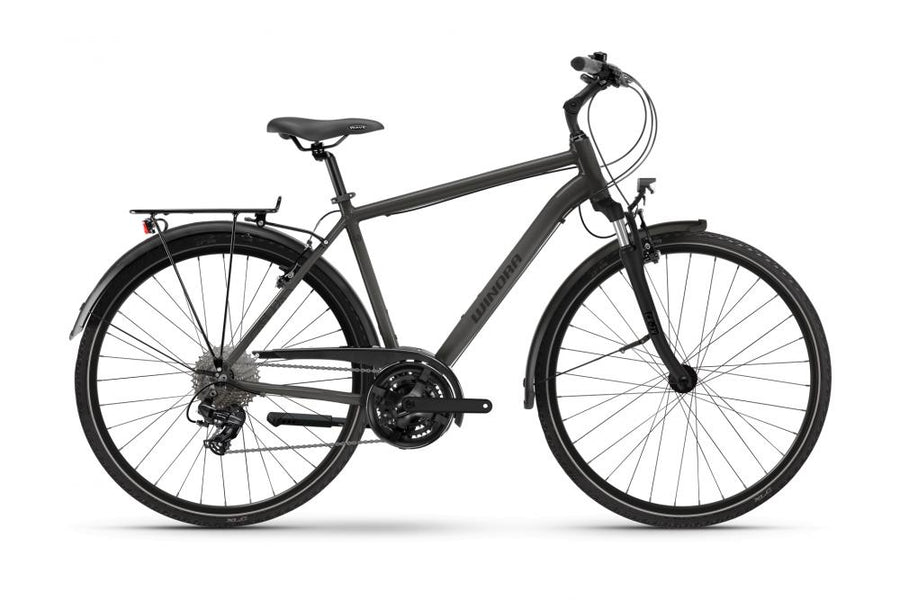 Winora Domingo X21 High Trekkingrad 28 Zoll 21-Gang Shimano TX800 Stahlfedergabel 40 Millimeter V-Brake urban slope glossy 56 Zentimeter