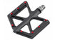 absolut Pedale D213 Plattformpedale Carbon Fiber schwarz rot