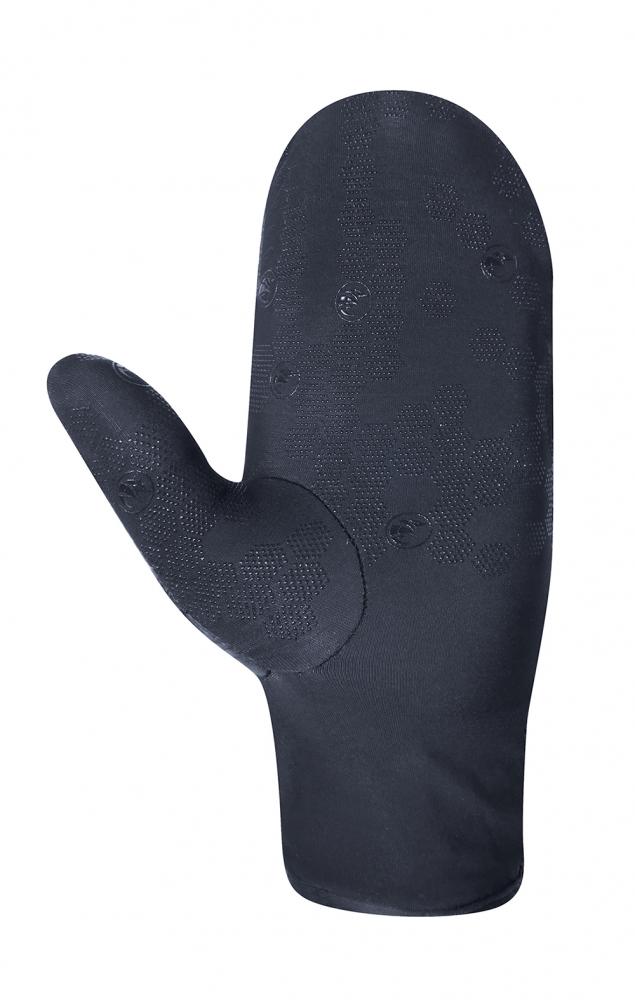 CHIBA Boston Marathon - Radhandschuhe, winddicht, Daunenfutter, Silikongriff, schwarz, Größe M