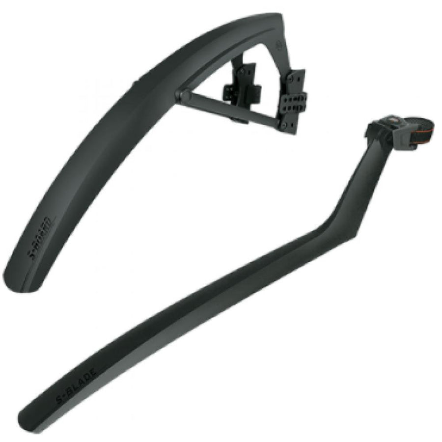 SKS S-Board und S-Blade Schutzblech-Set für 28\" Rennräder, Cyclocrosser und Gravelbikes, passend für Reifenbreiten bis 38 mm, schwarz