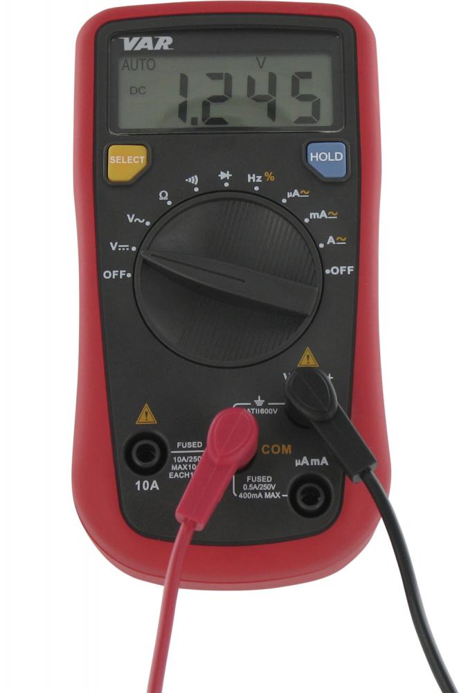 VAR Digital Multimeter DV-71600 kompakt - präzises Messgerät für E-Bike & Werkstatt