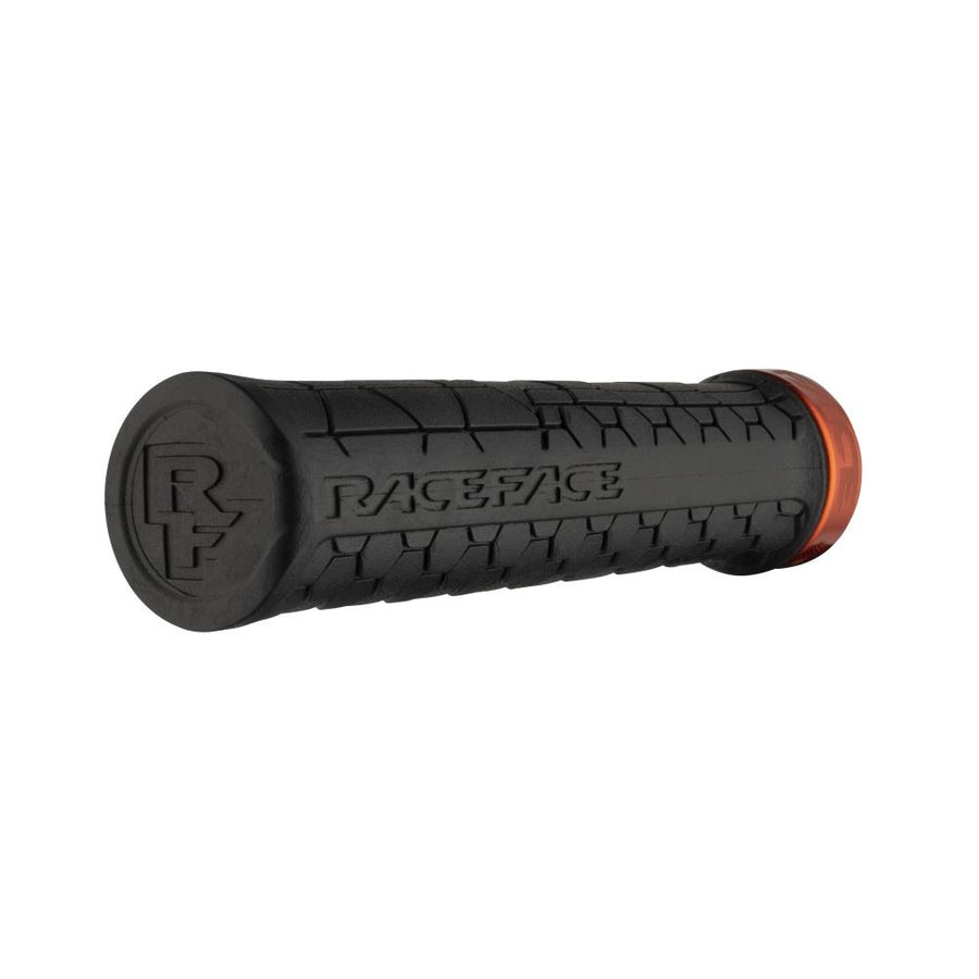 Race Face Getta Grip Lock-On Griff, 30mm, orange/schwarz - sicherer Halt und hoher Komfort
