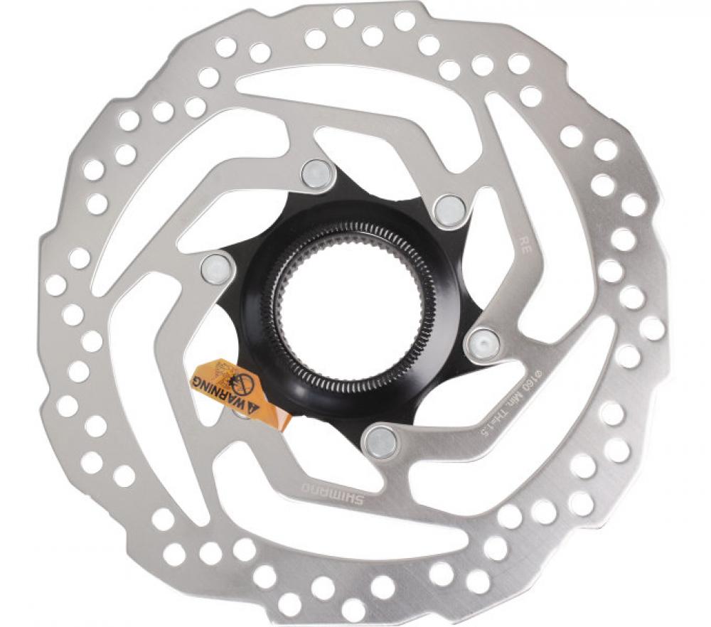 Sm-rt10 Center-lock Bremsscheibe 160 Mm Edelstahl-rotor, Nur Für Resin-beläge, Inklusive Verschlussring, Geeignet Für Mtb, Rennrad Und Gravel