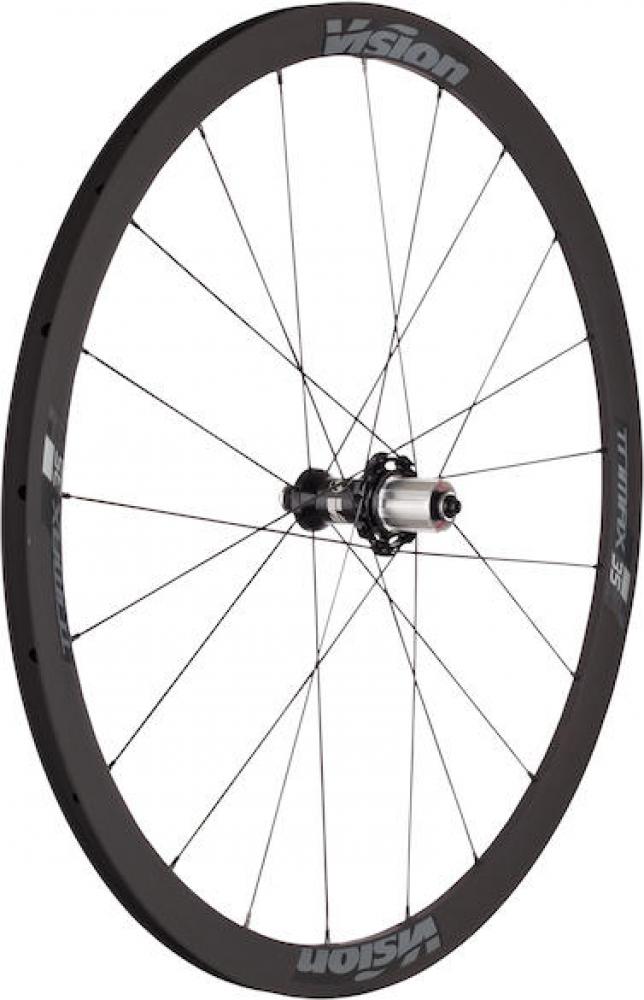 Vision Laufradsatz Trimax 35 KB Clincher 622x19 mm Schwarz - schneller Allround-Laufradsatz