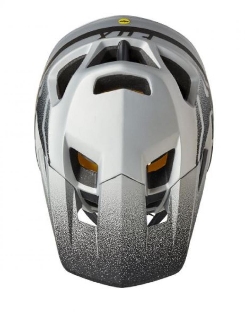 Fox Proframe Vapor CE Full Face Schutz Helm silver black Größe S
