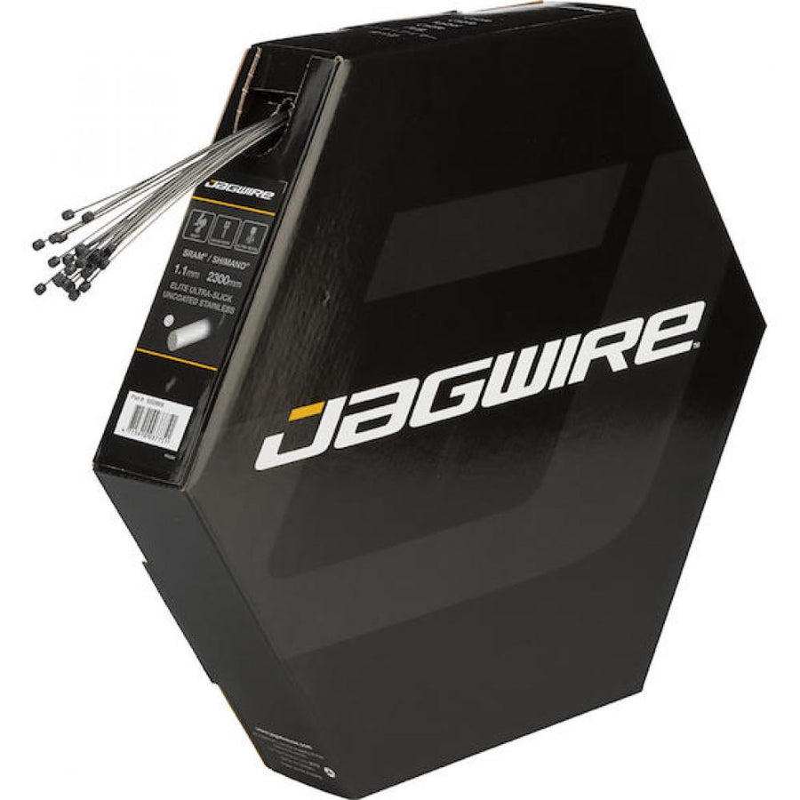 Jagwire Schaltzug Elite Ultra Slick hochglanzpoliert 1,1 x 2300 mm Silber - präzise Schaltperformance