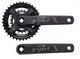 CRK STOUT, 175MM, L+R ARMS, ALLOY, SQUARE-TAPER, 36/22T RIVETED RINGS, 2X9-SPD, BLACK