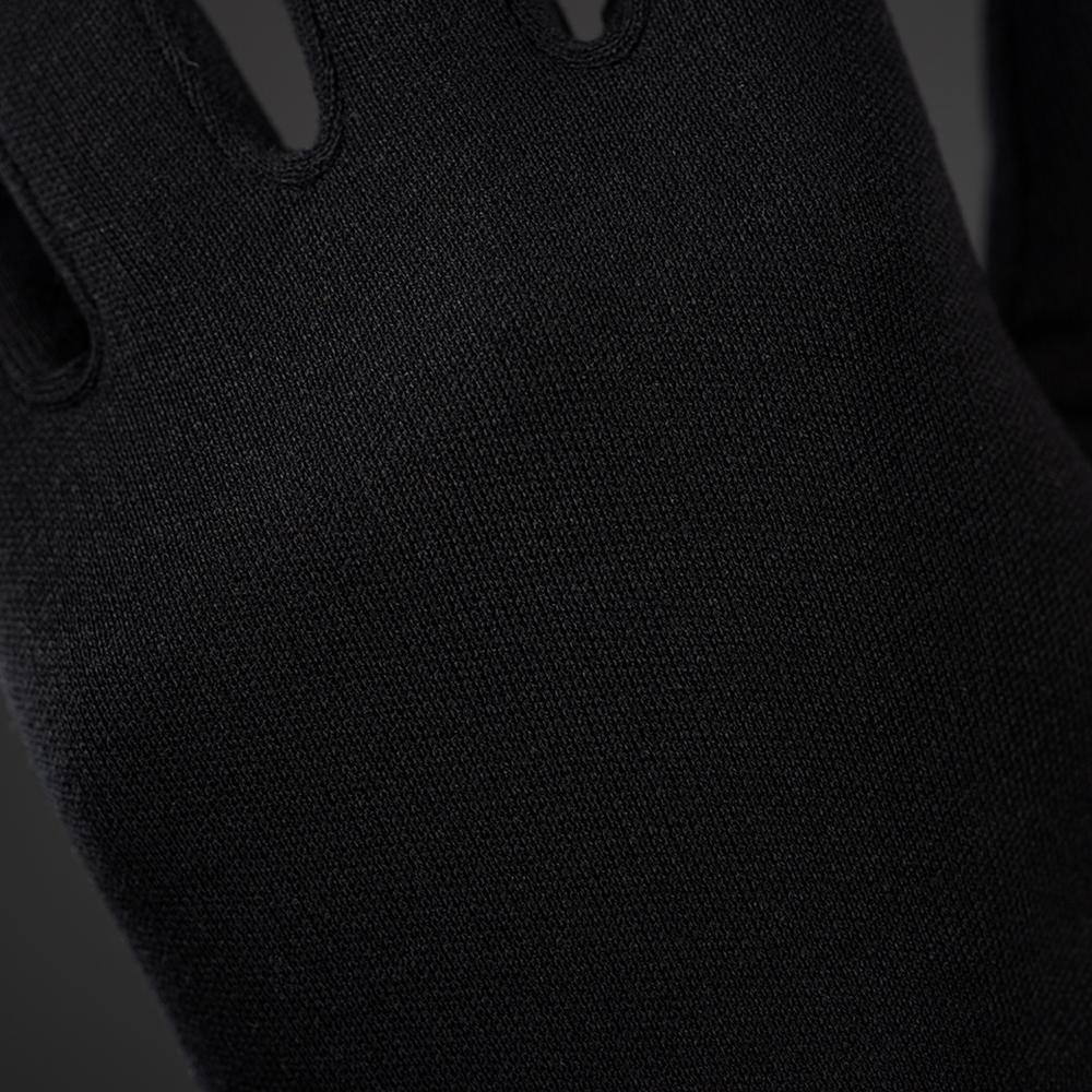 CHIBA Seiden Handschuh - Unterziehhandschuh schwarz, S, warm & leicht