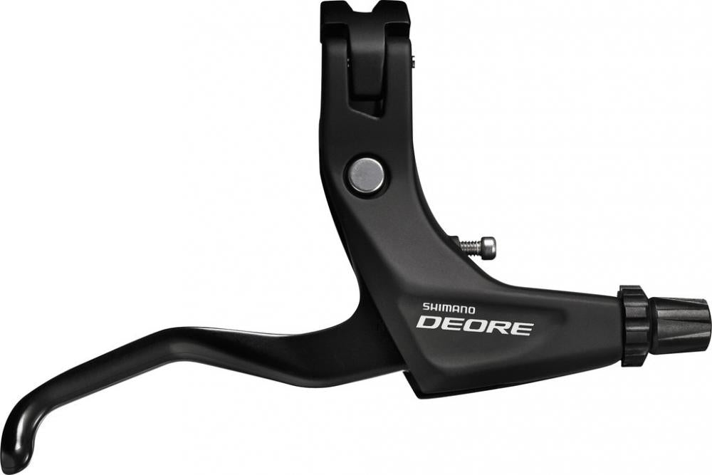 Bremshebel Deore Bl-t610, Schwarz, Rechts, 2-finger, V-brake-kompatibel, Ergonomisches Design, Präzise Dosierung