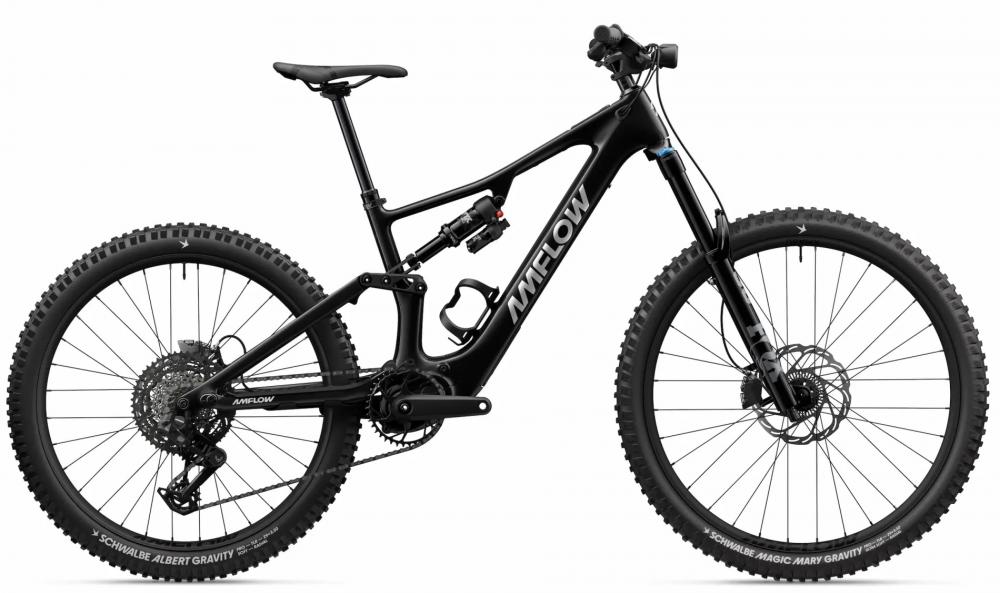 Amflow PX Carbon E-Mountainbike Fully Größe M - Carbonrahmen, Avinox M2S, 700 Wh, 150 Nm, 1500 W Peak, schwarz