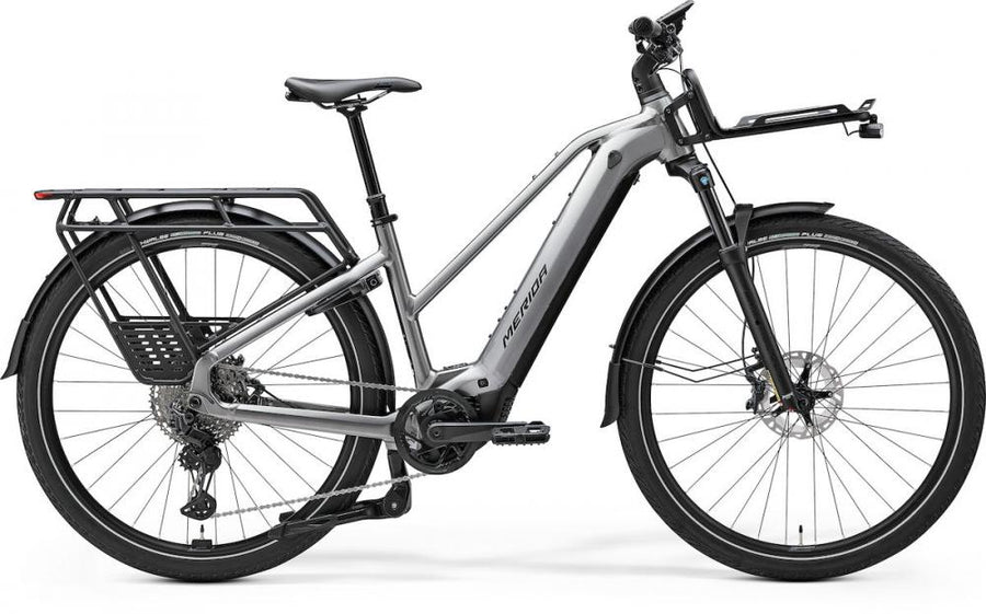 Merida eFLOAT HD 700 Lady EQ M Grau - komfortables E-Trekkingrad für Alltag und Tour