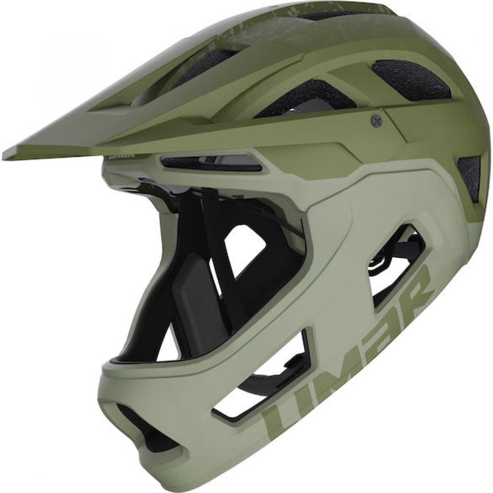 Limar Livigno + Mips Matt Green L Grün - leichter Fullface-Helm mit maximalem Schutz