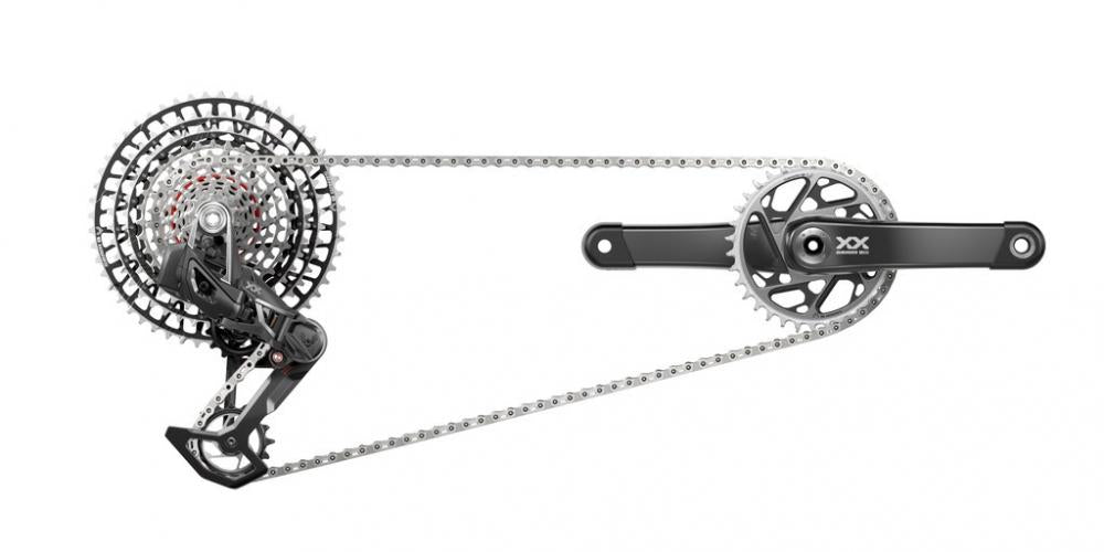 SRAM Kit XX SL AXS Eagle Transmission 175 mm - Highend 12-fach Antriebsgruppe mit Powermeter