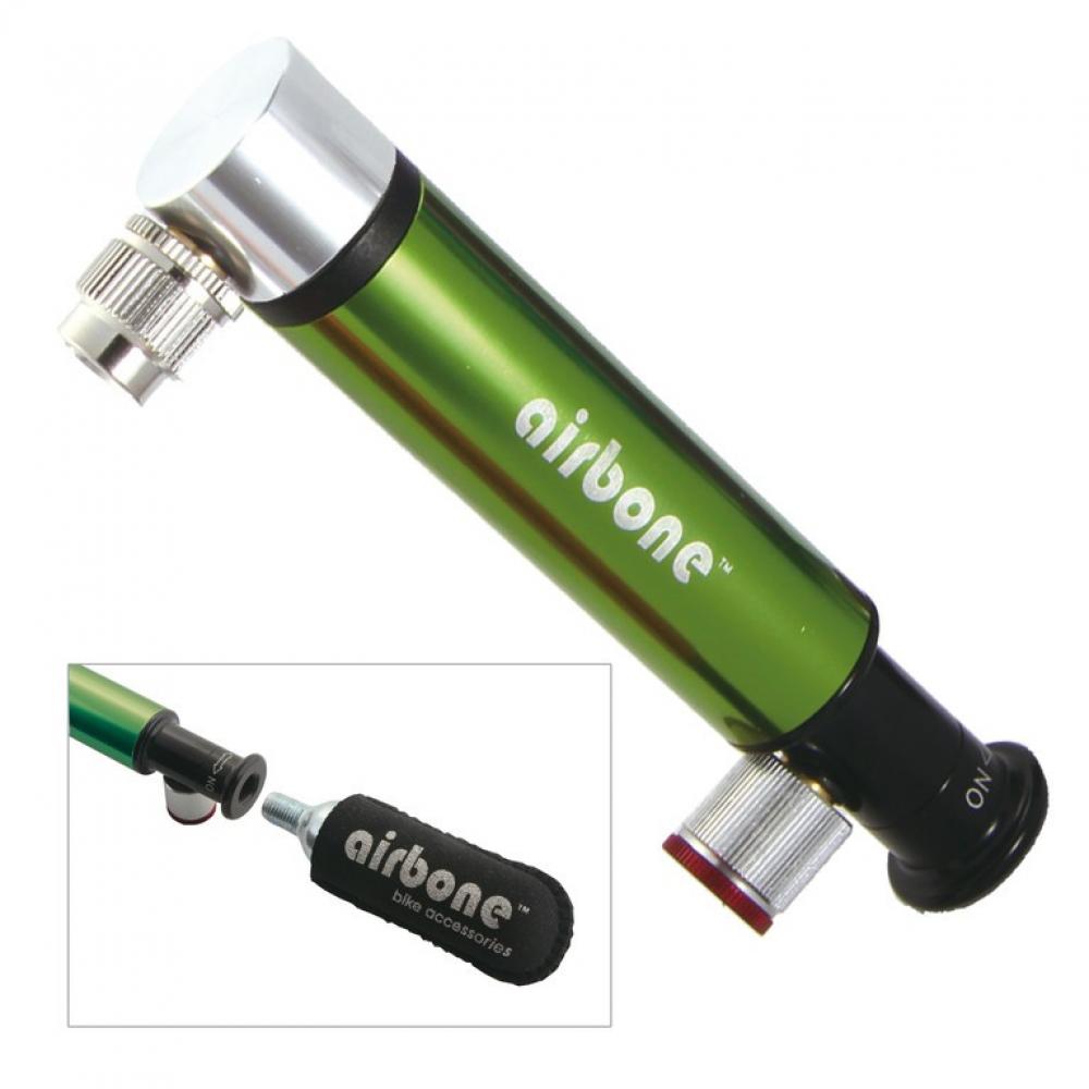 Airbone Minipumpe ZT-724 Dual Co2 AV 130mm grün inkl Halter