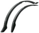SKS VELO 55 CROSS Schutzblech-Set für 26"-29" Fahrräder, geeignet für Reifenbreite 42-50 mm, einfache Universalbefestigung, optional mit Streben, aus schlagfestem Kunststoff
