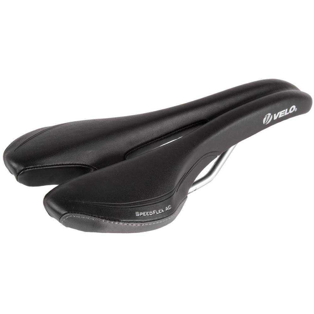 VELO Plush Gel D2 Komfort-Touringsattel - Gel-Einlage, O-Zone Aussparung & Arc-Tech Federung