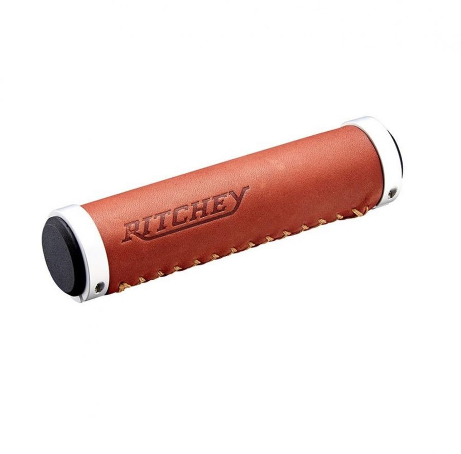 Ritchey Classic Lock-On Griff 128/33mm Kunstleder braun
