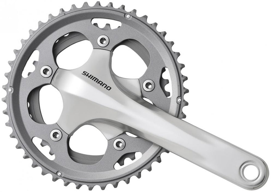 SHIMANO Kurbelgarnitur FC-CX50 - 10-fach, 170 mm, 46-36 Zähne, 36 Zähne, Silber