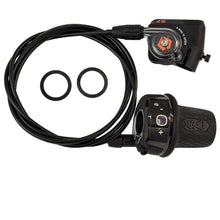 SunRace Sturmey Archer Drehgriffschalter S7 mit Klickbox für 7-Gang SRAM-Nabenschaltung - inkl. vormontiertem Schaltzug (2100 mm) und Außenhülle (1700 mm) kompatibel mit SRAM S7