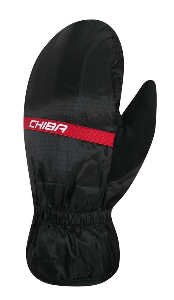 CHIBA Thermo Overflap - Winter Fahrradhandschuhe, winddicht, atmungsaktiv, S, schwarz