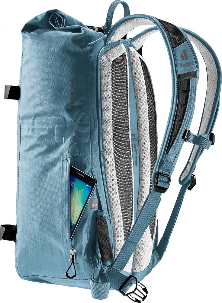 Deuter Amager 25+5 Fahrradrucksack 25 Liter Blau - Wasserdicht und Ergonomisch