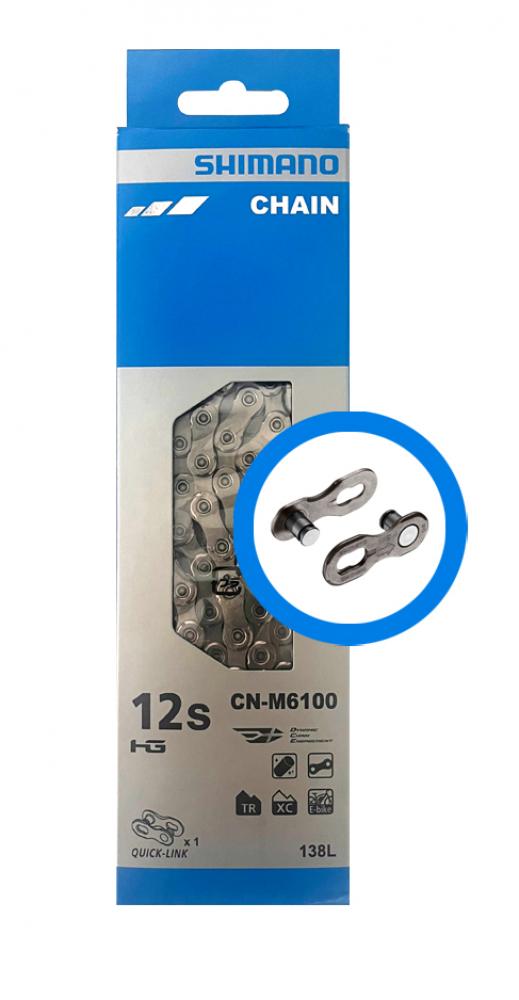 SHIMANO DEORE CN-M6100 12-fach Kette 138 Glieder Quick-Link