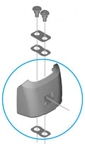 SHIMANO Unteres Gehäuse E-BIKE SYSTEMS Akkuhalter BM-EN600 - ca. 122 g