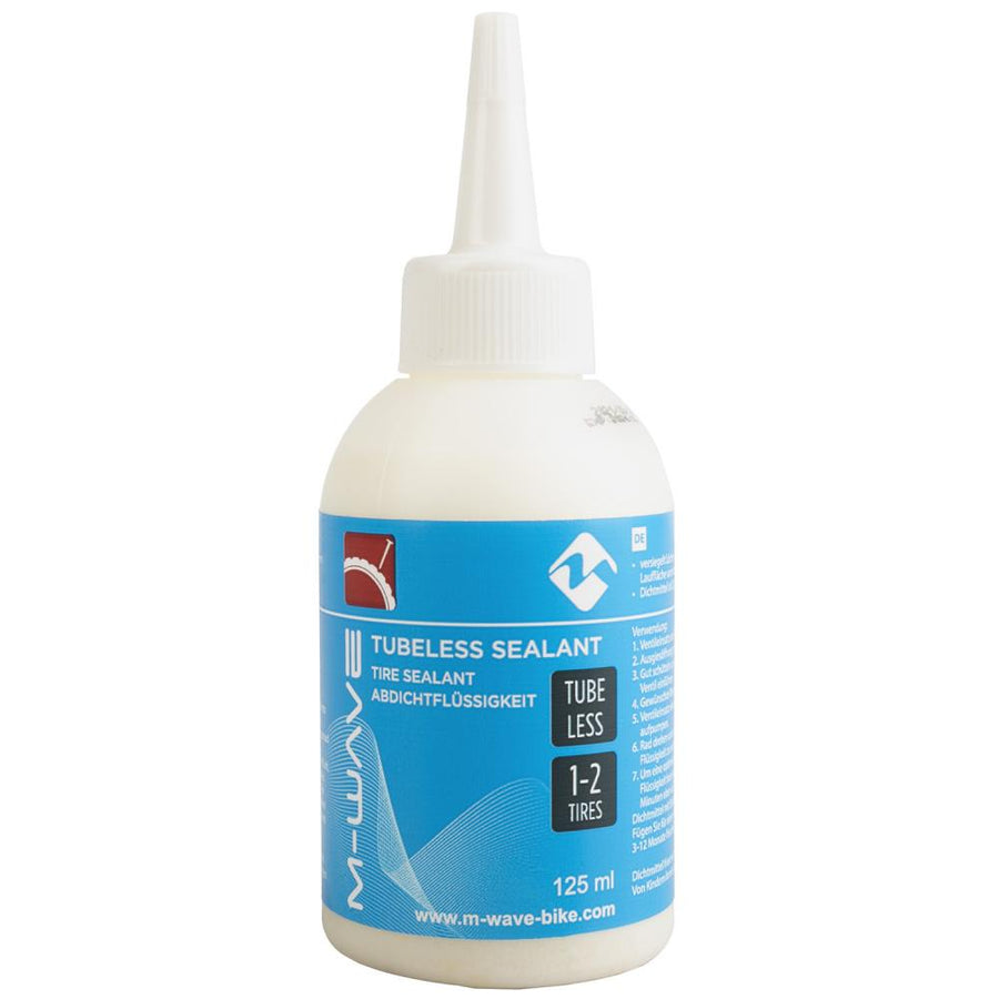 M-WAVE Tubeless Sealant Abdichtflüssigkeit 125 ml Marke M-WAVE, kontaktfreies Dichtmittel für schlauchlose Fahrrad-Reifen