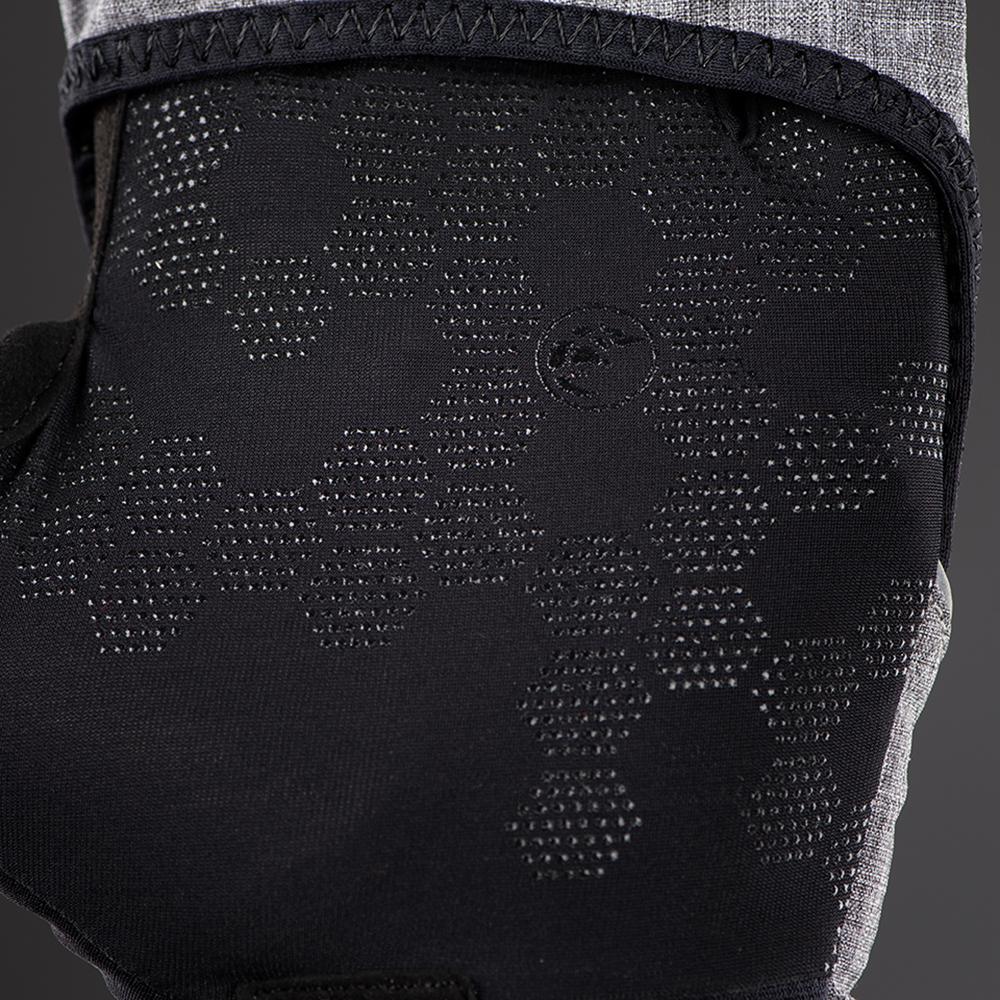 CHIBA Overflap Light - Radhandschuhe L hellgrau, wind- & wasserdicht, Thermofleece, Touchfinger