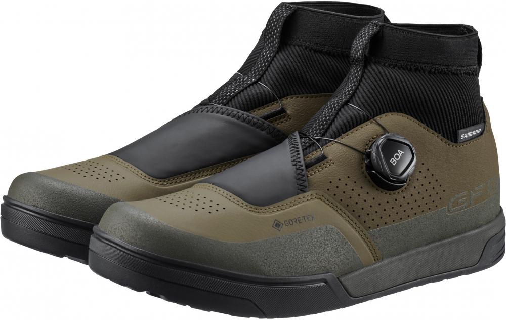 SHIMANO Fahrradschuhe GF800GTX Herren/Damen MTB Flatpedal Größe 45 Grün