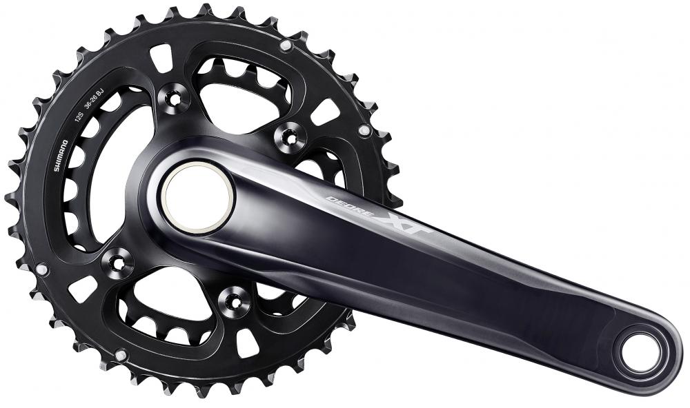 SHIMANO Kurbelgarnitur DEORE XT FC-M8120-B2 - 12-fach, 165 mm, 36-26 Zähne, 26 Zähne